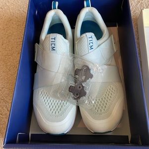 TIEM indoor cycling shoes with SPD clips included
